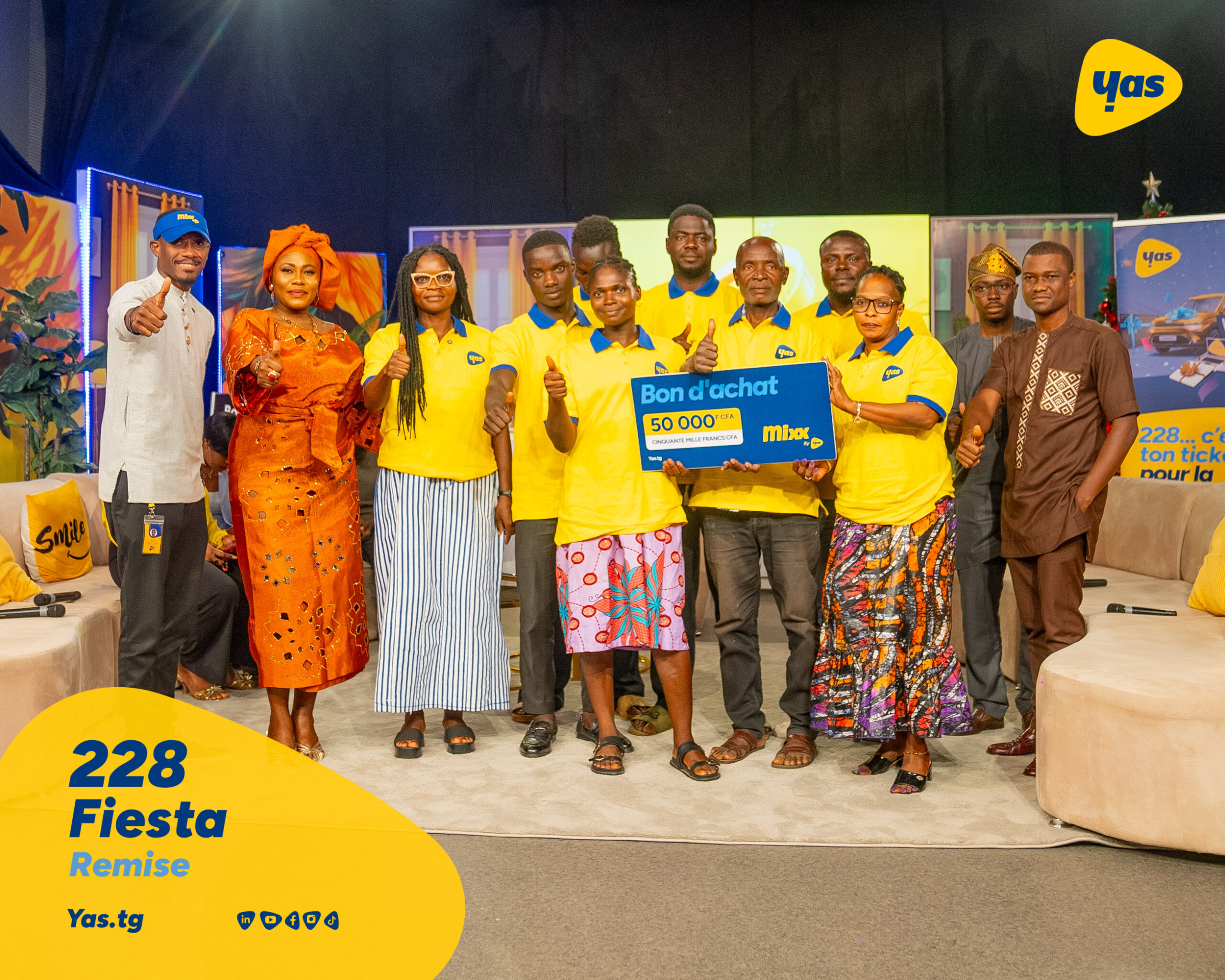 Participez au Jeu 228 Fiesta et tentez de gagner la Kia Carens 7 places de Yas Togo avant la fin de la campagne.