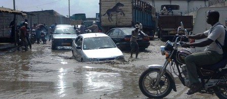 l'Agence nationale de la protection civile (ANPC) fait part des débordements de certains bassins de rétention d’eau à Lomé