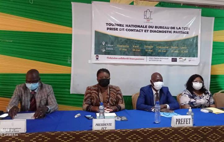 Yawa Kouigan, présidente de la faîtière des communes du Togo (FCT) a entamé lundi 17 mai par Dapaong une tournée