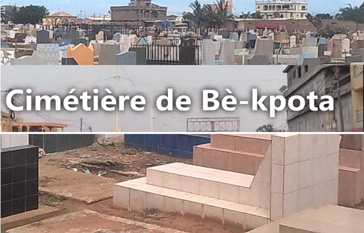 Plus d'enterrement de corps au cimetière municipal de Bè-Kpota  à compter  du samedi 2 septembre 2023. La décision prise par le maire de la commune Golfe 1, Joseph Koamy GOMADO et rendue publique par voie de communiqué fait suite à un constat de saturation.