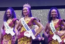 Mlle Yao-Amuama Nathalie 22 ans, 1,77 m, 56 kg, titulaire d’une licence en Chimie a été élue Miss super régionale de Lomé