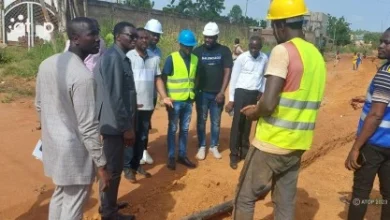 Yark Damehame, a effectué une tournée pour constater l’évolution des travaux de renouvellement et d’extension des réseaux d’eau potable