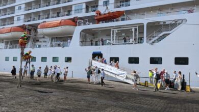 Le bateau de croisière Bolette a accosté mardi 6 février 2024 au port de Lomé en provenance de la Namibie. A bord, près de 1300 touristes, majoritairement britanniques, venus découvrir les atouts touristiques du Togo.