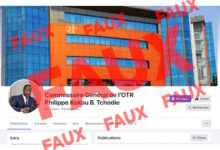 Sur les réseaux sociaux, le faux semble prendre le dessus sur le vrai. Et la vigilance doit être de mise. C'est à cela qu'appelle l'Office Togolais des Recettes (OTR) qui alerte sur l'existence sur Facebook, d'un compte crée au nom  du  Commissaire Général, Philippe Kokou B. TCHODIE. 