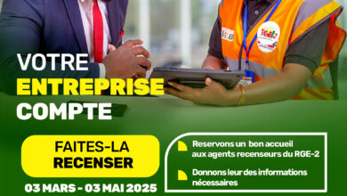 Pour la bonne tenue du deuxième recensement général des entreprises (RGE-2), le gouvernement appelle les opérateurs économiques à réserver un bon accueil aux agents recenseurs reconnaisables par leur gilet et badge. 