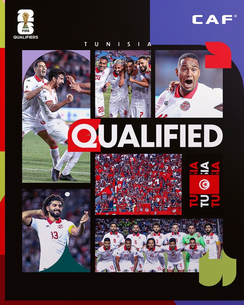 La Tunisie a décroché son ticket pour les États-Unis, le Mexique et le Canada lors des Éliminatoires Mondial 2026.