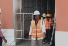 La présidente Prénam Houzou-Mouzou suit de près la naissance du nouveau campus universitaire de l'Université de Kara.