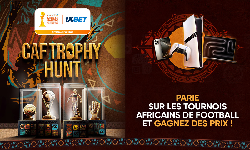 Participez à la CAF Trophy Hunt et gagnez des Samsung Galaxy, des GoPro HERO13 et des PlayStation 5 Pro avec 1xBet !