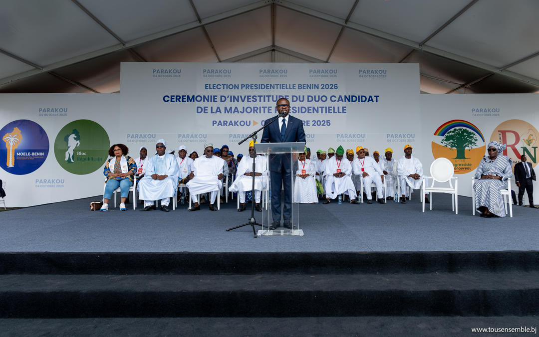 Lors de l'investiture à Parakou, Wadagni rend hommage à Talon et souligne l'importance de la continuité gouvernementale.