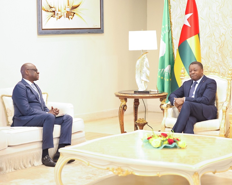 Faure Gnassingbé échange avec l’ONUDI pour le développement industriel du Togo et la promotion de l’emploi pour les jeunes.