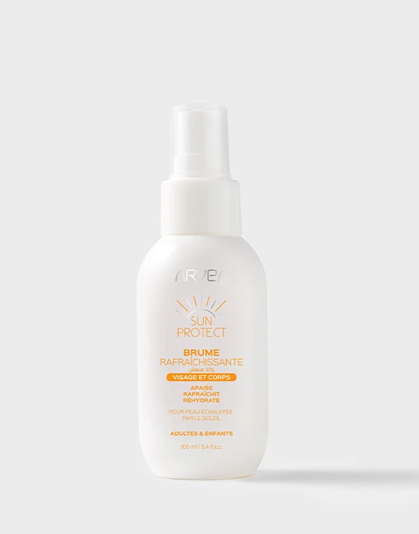 Rafraîchissez votre peau avec la brume -SUN PROTECT ARVEA en vente au Togo. Un soin parfait après la plage et pour toute la journée.