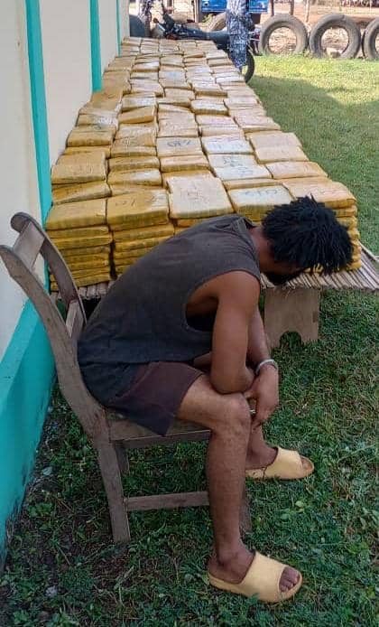 La Gendarmerie nationale saisit plus d’une tonne de cannabis à Kloto 1 lors d'une opération réussie du 17 au 18 novembre 2025.