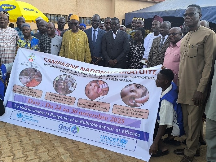 Le Togo lance une campagne de vaccination visant plus de 2 millions d’enfants contre la rougeole et la rubéole.