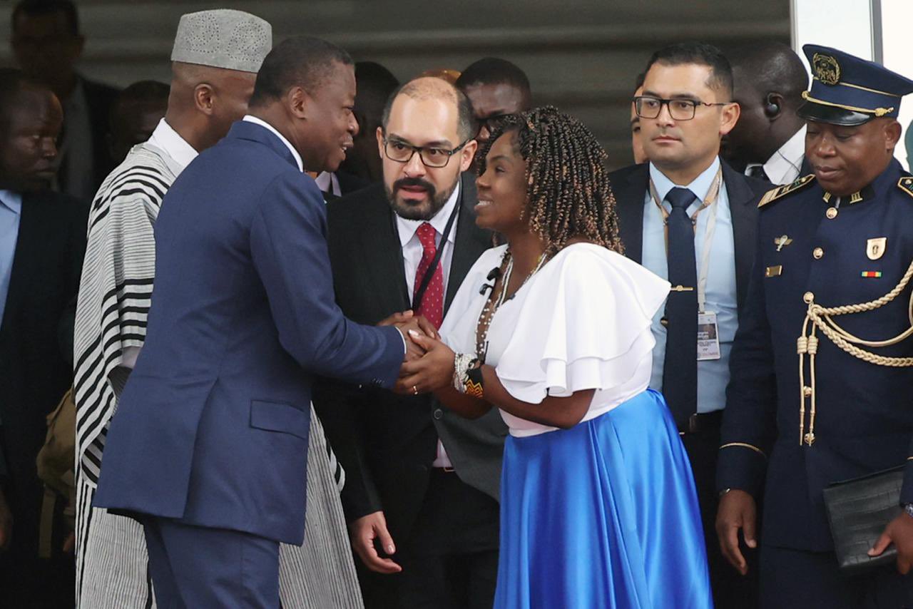 Francia Elena Márquez Mina, vice-présidente de Colombie, défend les droits des Afro-descendants au 9ᵉ Congrès panafricain.