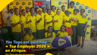 Yas Togo devient le premier opérateur certifié « Top Employer 2026 » au Togo. En savoir plus sur cette reconnaissance prestigieuse.