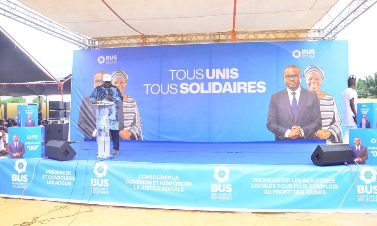 Découvrez la campagne de la présidentielle 2026 au Bénin avec Romuald Wadagni et Mariam Chabi Talata à Kandi.