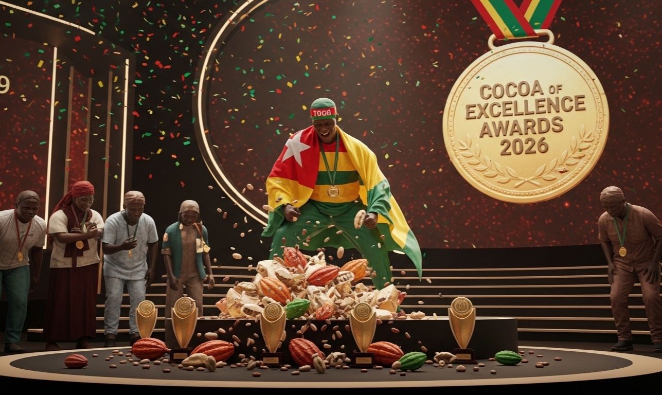 Le Togo : double médaille d’or au Cocoa of Excellence Awards 2026 pour le cacao de qualité. Apprenez-en plus sur cet événement.