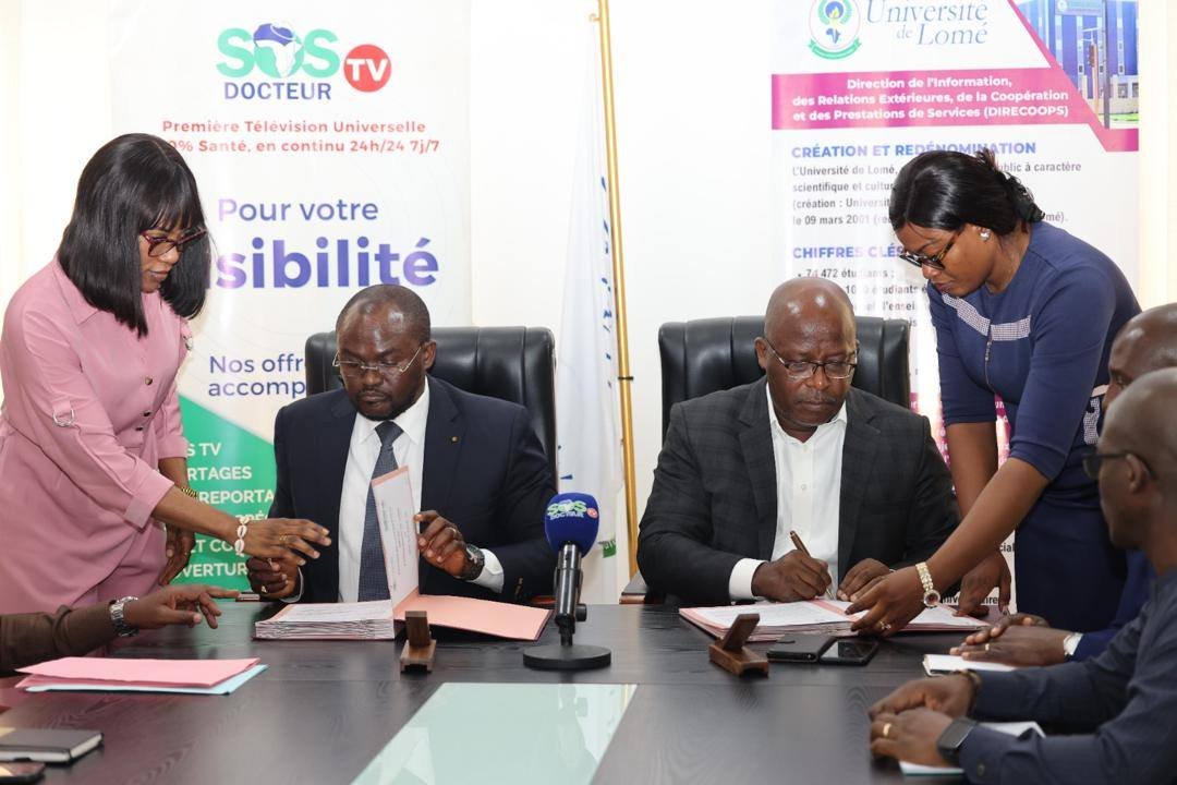 Découvrez comment l'Université de Lomé et SOS Docteur TV collaborent pour professionnaliser la formation des étudiants à l'ISICA.