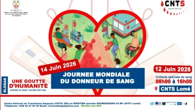Participez à la collecte spéciale de sang organisée par le CNTS de Lomé le 12 juin 2026 et sauvez des vies.