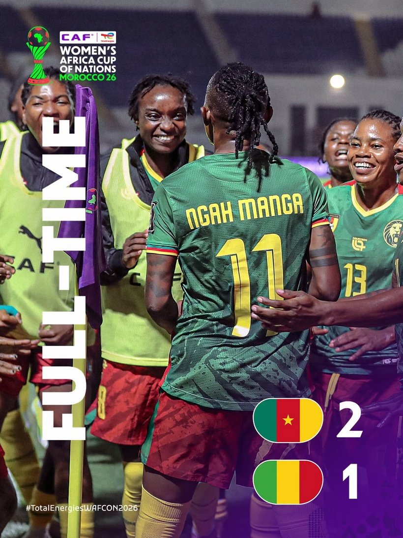 Les Lionnes Indomptables remportent leur match d'ouverture de la CAN Féminine 2026 contre le Mali (2-1) et marquent des points.