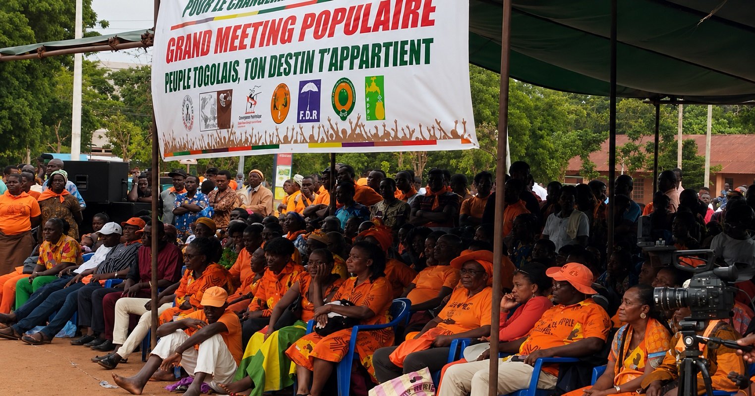 Succès de foule à Vogan pour l'opposition, qui rejette la réforme constitutionnelle de 2024 lors d'un rassemblement pacifique.