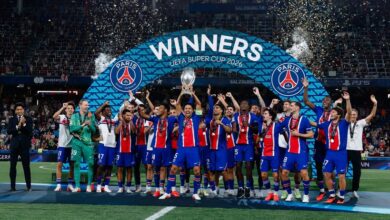 Le PSG remporte la Supercoupe d'Europe en battant Aston Villa 2-1, marquant son deuxième sacre dans cette compétition.